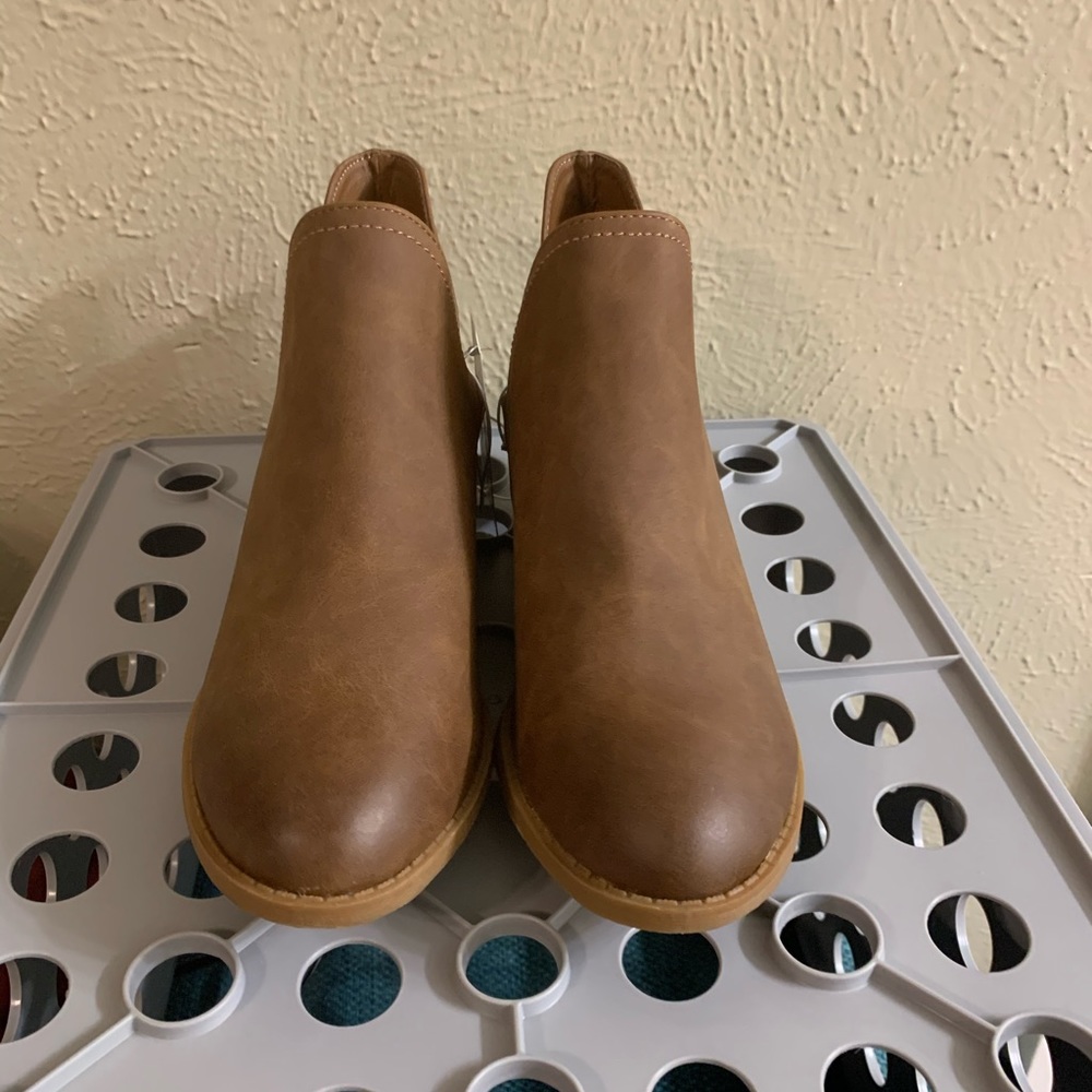 Target brown leather booties